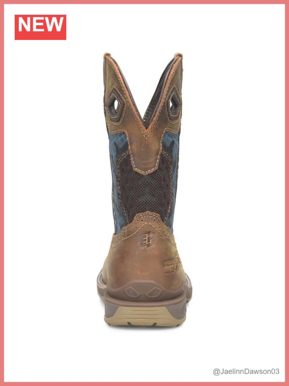 Leather Composite Toe Waterproof Work Boots Roper Style - Picture 5 of 6